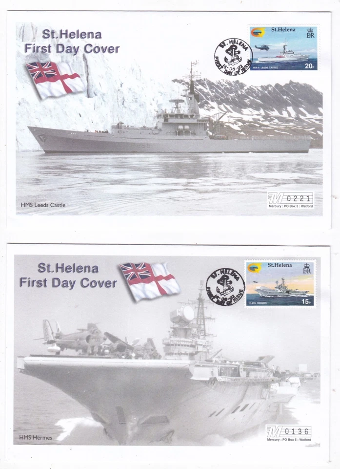 St. Helena 2002 Ship Theme Set of 6 FDC First Day Cover - Image 3 of 4