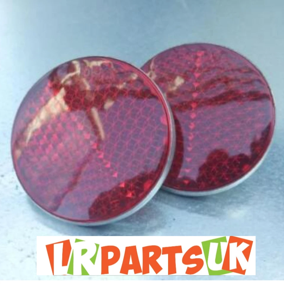 551595 Land Rover Serie 1 2 2a 3 Rojo Reflectores Traseros Redondos Juego de 2 - Imagen 1 de 1