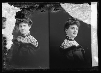 Photo:Isabel Miller Portrait Double Studio Photograph 1901-1903