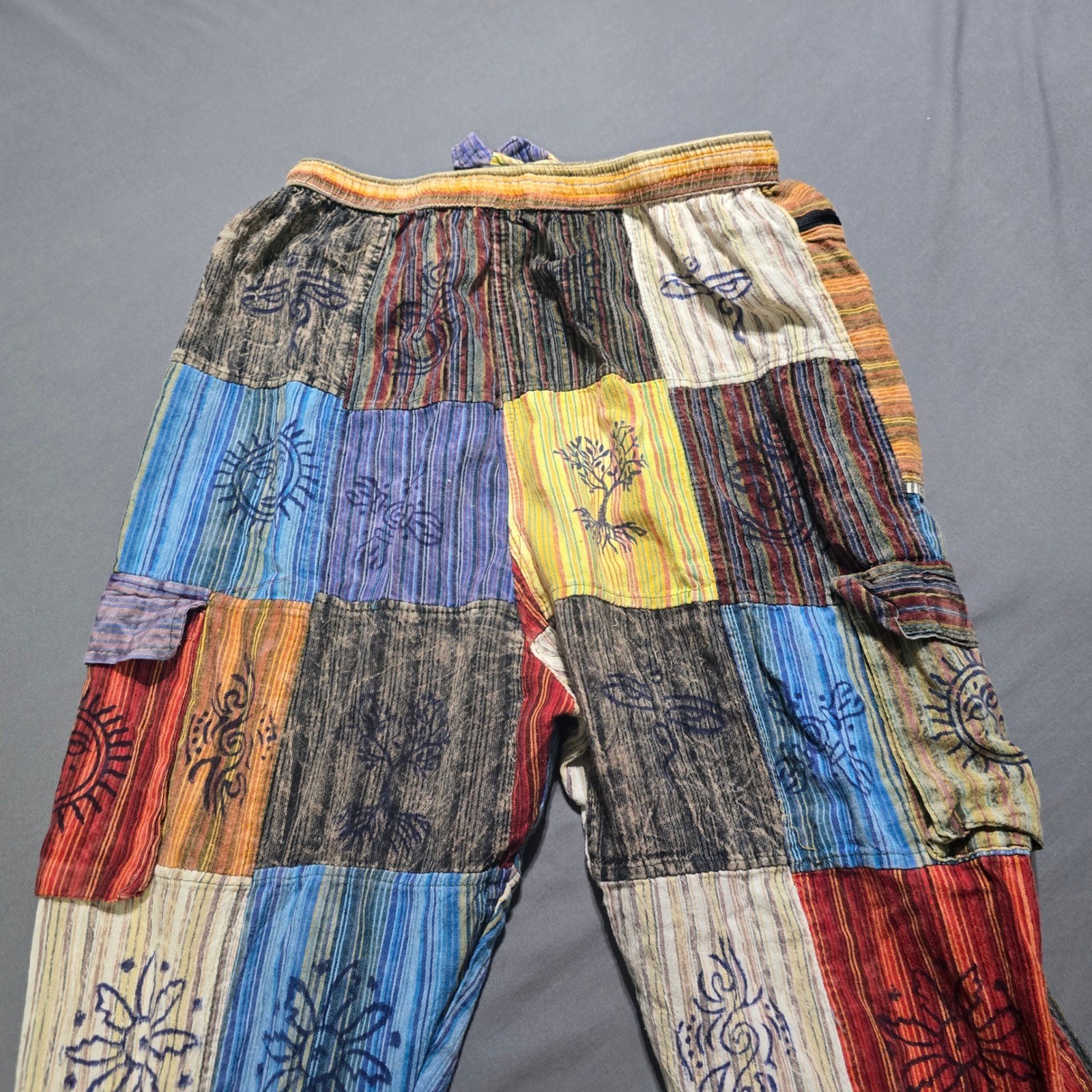 Rising International Patchwork Boho Festival Pant… - image 5
