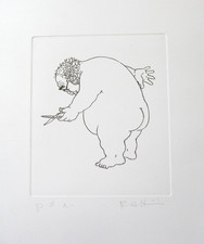 GIORGIO FORATTINI  ACQUAFORTE 33x24,5 anni '80
