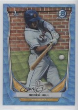 2014 Bowman Draft Chrome Blue Wave Refractor Derek Hill #CDP19 1q8g