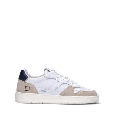 D.a.t.e. Herren Sneaker Weiß Naturleder M441-C2-BA-WL-WHI-A129226