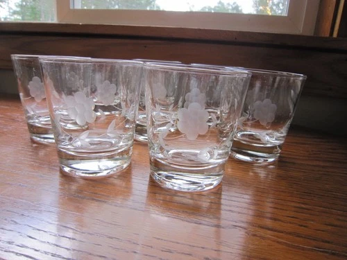 Princess House Heritage Whiskey Rocks Glasses 8 oz. Cooler 3 1/4" T Set of 8