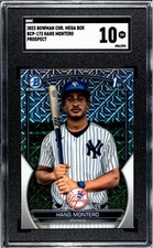 2023 Bowman Chrome Mega Box Hans Montero Prospect #BCP-173 SGC 10 Rookie