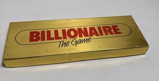 Billionaire Card Game Gold Box 1984 Complete With Instructions Vintage