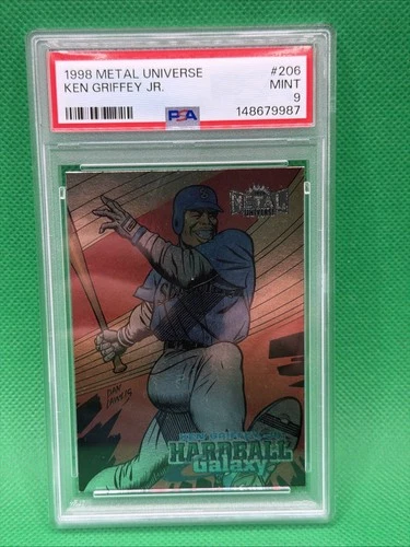 New Listing1998 Metal Universe - Hardball Galaxy Ken Griffey Jr #206 PSA 9 Low Pop Rare
