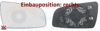 VAN Wezel 3792838 Spiegelglas FüR AußEnspiegel Rechts FüR Opel