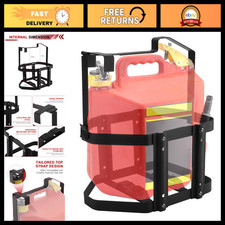 5 Gallon Gas Can Holder For Easy Storage Transport - Fits Most Gas Cans
