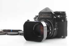  N MINT / Hood  Pentax 6x7 67 TTL Film Camera SMC T 105mm f2.4 Lens From JAPAN