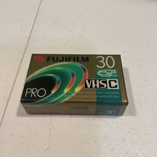 Fujifilm VHS-C Pro Premium High Grade Camcorder 30 Minute Video Cassette Tape