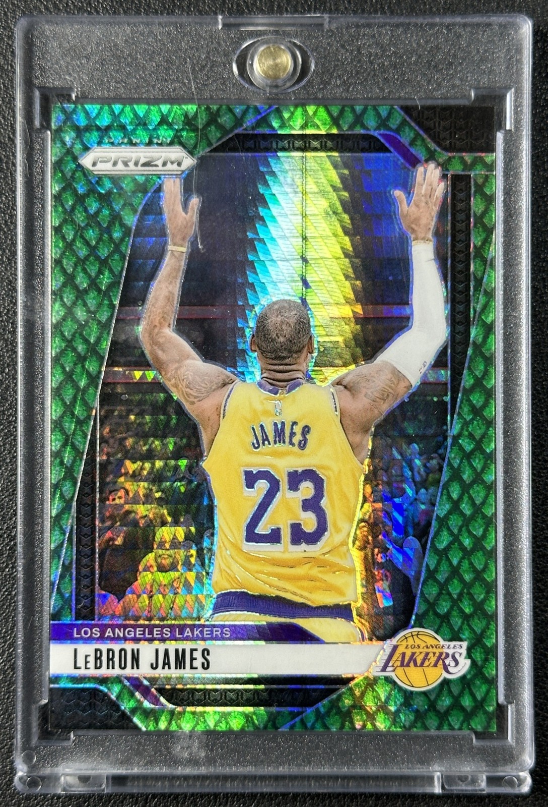 LEBRON JAMES 2024-25 PANINI PRIZM #130 CHALK TOSS JADE DRAGON SCALE 10/48 LAKERS