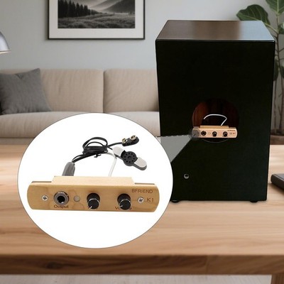 Cajon Drum Schallloch Tonabnehmer mit Klanglautstärkeregler für Show Live Bühne