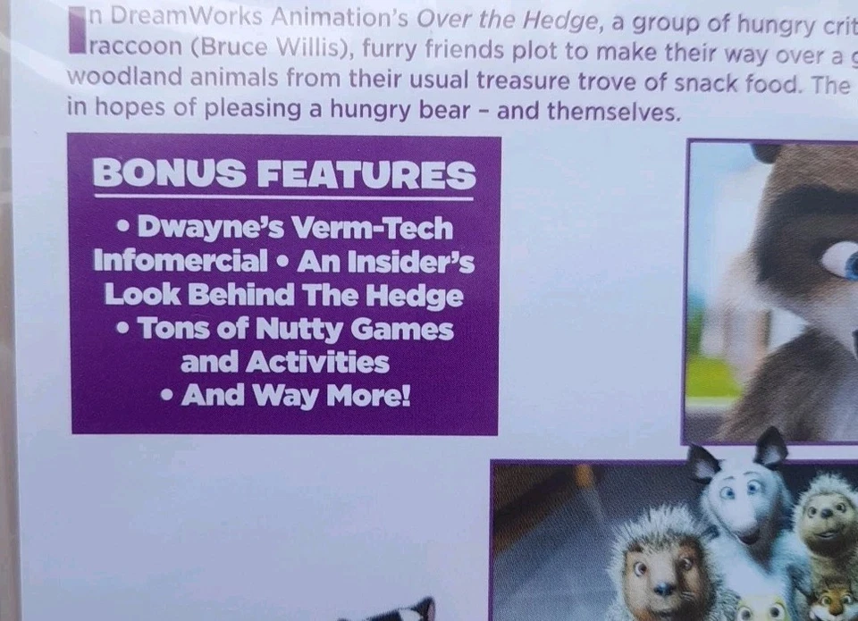 Over The Hedge DVD 2006 Animated Family Comedy Adventure Film - New & Sealed - Image 4 of 4