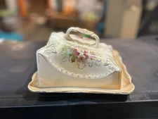 Beautiful Antique Cheese Dish with Lid