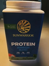 sunwarrior protein unflavored - brand new exp date 7/26