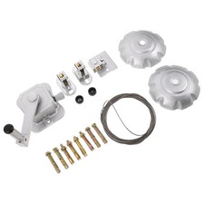 Ceiling Mounted Aluminum Alloy Clothes Dryer Rack Pulley System Hand Crank Kit