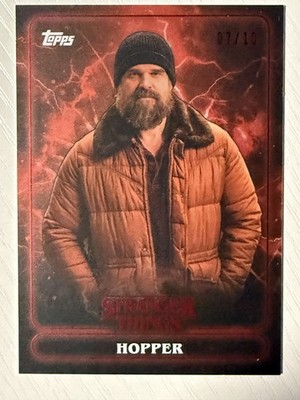 Jim Hopper 2025 Topps Stranger Things Red #2 07/10