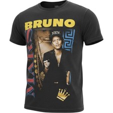Bruno Mars 24K Magic World Tour Graphic T-Shirt Black Mens Small Concert Tee