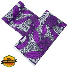 Ankara Fabric 6 Yards Tribal Kente Cloth Dashiki Party Dress