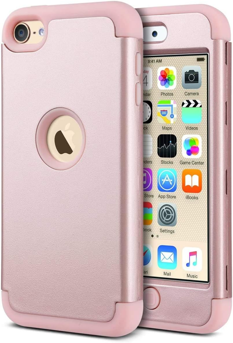 for Ipod Touch 7Th Generation Case, Ipod Touch 5/6 Case Hybrid 3 Layer Silicone