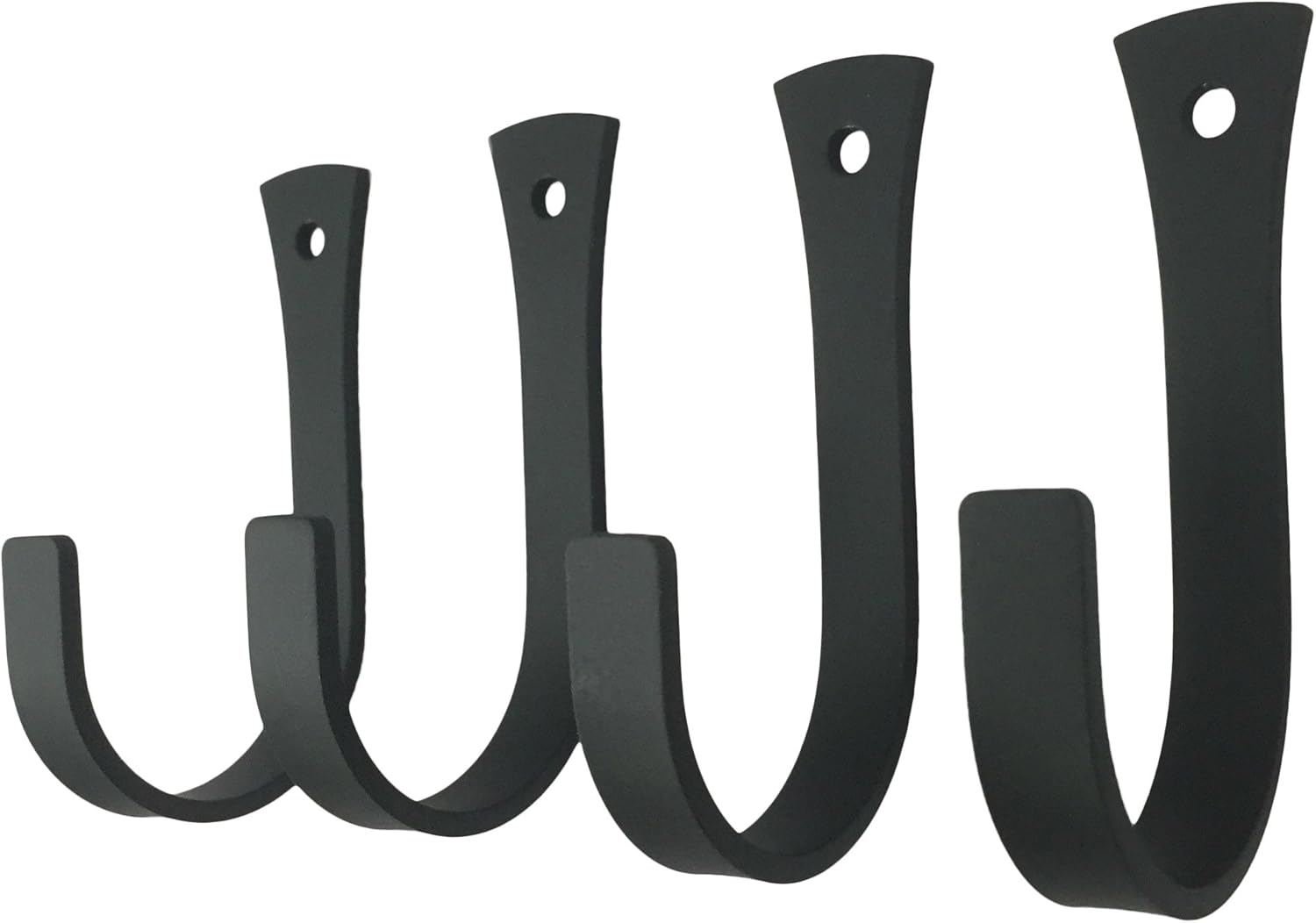 Set of 4 Wrought Iron Coat or Towel Hooks
