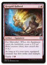 Hexgold Halberd #136 (NM) Phyrexia All Will Be One ONE Magic MTG