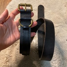Gap Leather Belt Brown Womens Size Small Brass Hardware