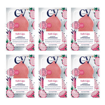 6 x 1st. Cadea Vera CV Lippenmaske Hydrogel Soft Lips