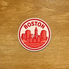 Boston Sticker | Travel Sticker | Die Cut Sticker (BOS01)