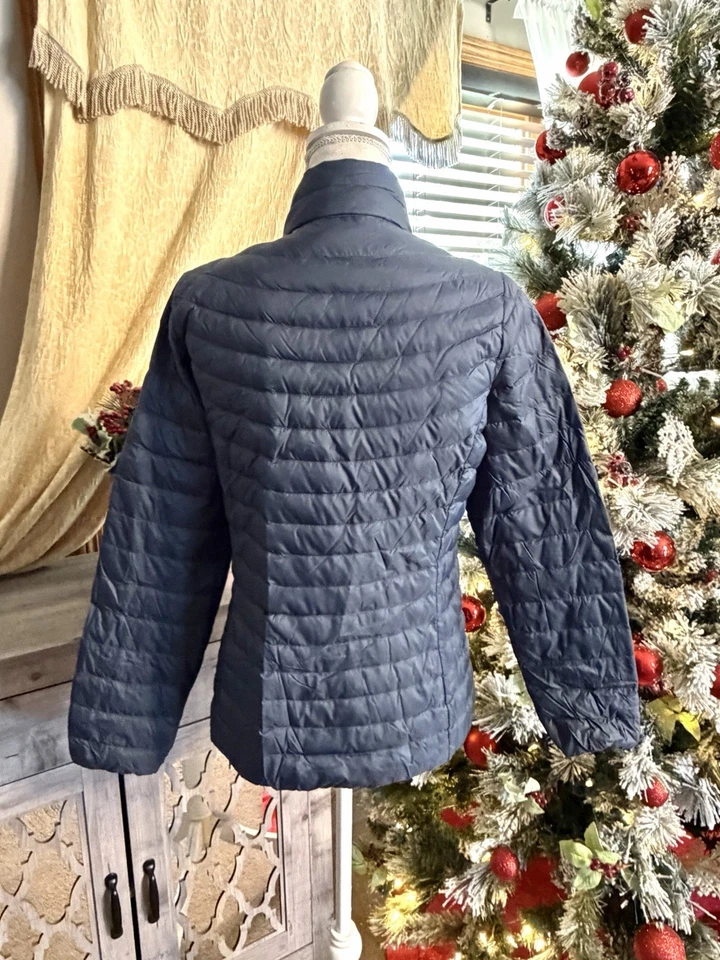 Chaqueta cortavientos para mujer 32 Degrees Heat azul marino talla pequeña Foto 3 de 4