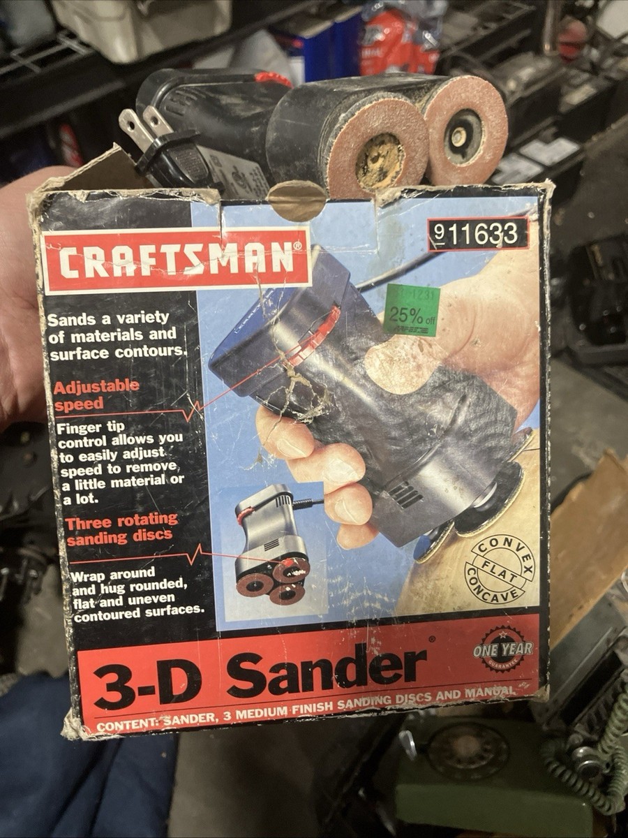 Craftsman Variable Speed Handheld Palm 3d Sander 911633 for sale