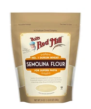 Bob's Red Mill, Semolina Flour, 1.5 lb 24 Ounce (Pack of 1) 
