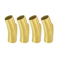 8mm Hole Column Clasps, 4Pcs Leather Cord End Clasp Connectors, Gold  12mm  