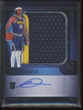 2025-26 Panini Silhouette DaRon Holmes II Rookie Auto Patch 45/99