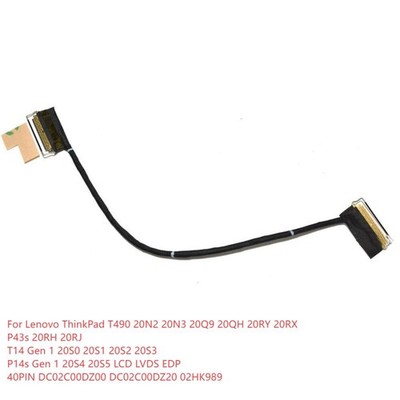 40pin laptop LVDS EDP Screen Cable Touch For Lenovo ThinkPad T14 Gen 1 20S0 20S1