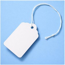 High-Quality 1000 Marking Tags with String - White