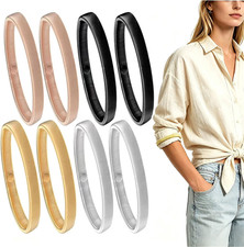 8 PCS Sleeve Holders,Stretchy Anti-Slip Metal Sleeve Garters, Elastic Arm