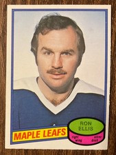 1980-81 RON ELLIS O-PEE-CHEE BASE CARD #329 TORONTO MAPLE LEAFS