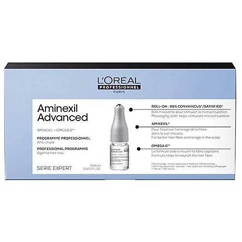 L'Oreal Professionnel Aminexil Advanced Hair Treatment 1 Box 10 x 6ml Ampoules