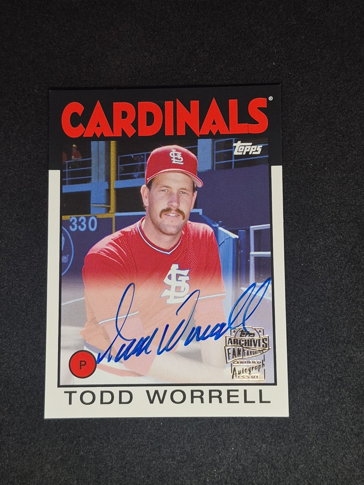 2020 Topps Archives Fan Favorites Todd Worrell #FFA-TW Auto 