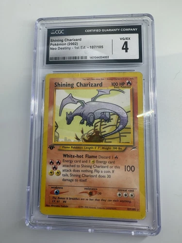 Shining Charizard 107/105 Neo Destiny Holo First Edition 1st Edition