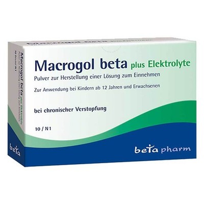 Macrogol beta plus Elektrolyte Pulver · 10 St · PZN 09247021