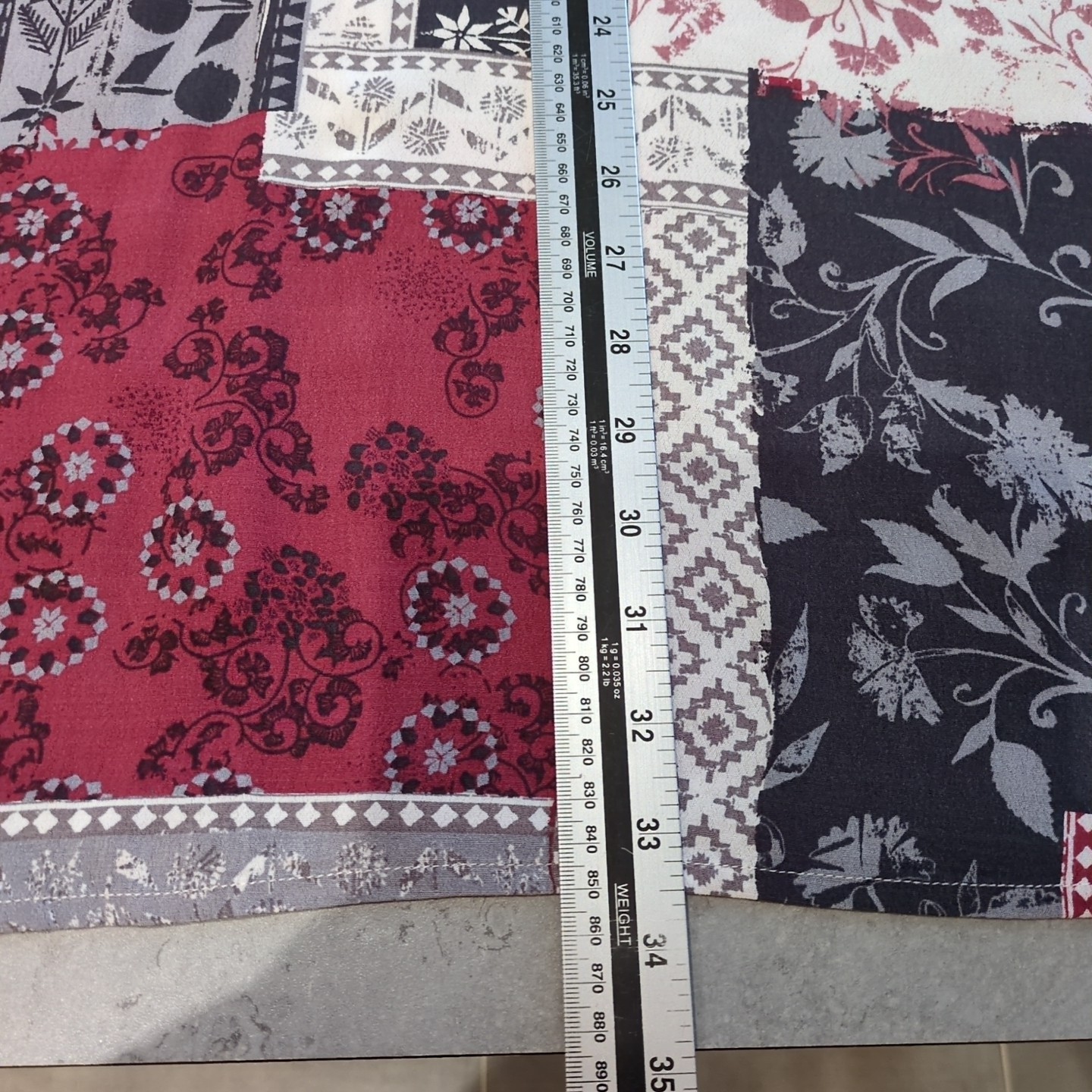 White Stuff Size 12 Lightweight Patchwork Pattern… - image 8