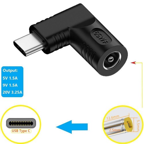NEW 65W Laptop Charger Converter TO USB Type C PD Power Adapter N Charging B4H6 - Bild 20 von 26