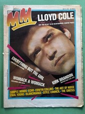 MELODY MAKER May-1984 LLOYD COLE Art of Noise Kirk Brandon Marc Riley Lita Ford
