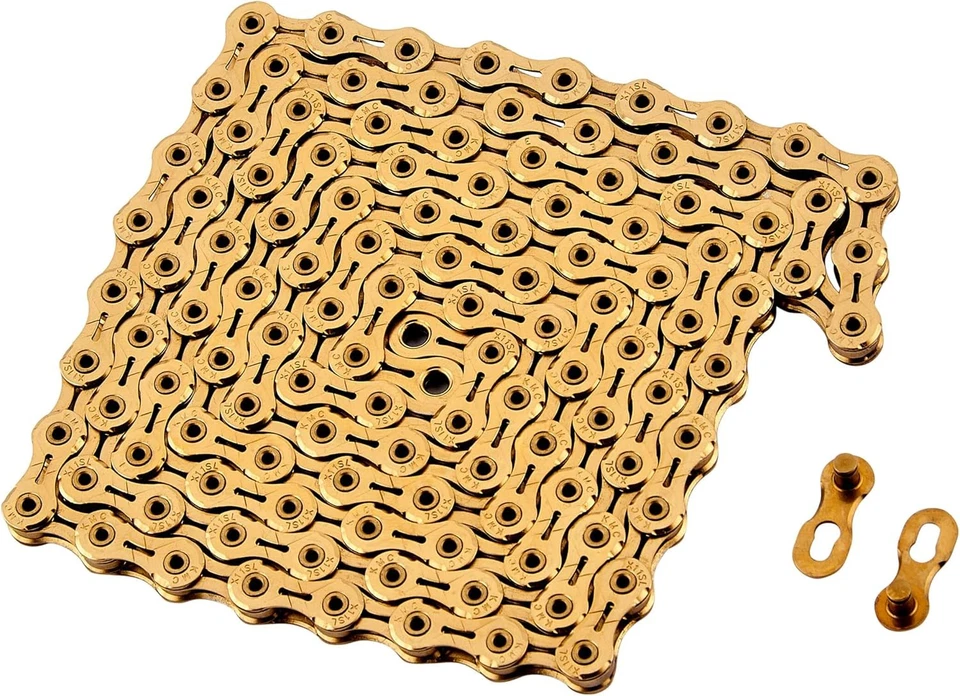 KMC X11SL 11-Speed 118 links Hollow pin Bicycle Chain Glod - Image 2 of 3