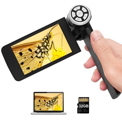 AD203 Handheld Digital Microscope, Portable Pocket USB Coin Microscope with 4...