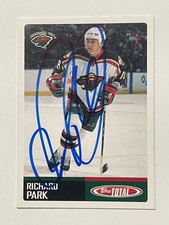 Minnesota Wild RICHARD PARK Signed Card