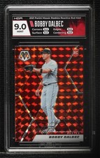 2021 Panini Mosaic Rookie Reactive Red Prizm Bobby Dalbec #241 HGA 9 MINT 0c6